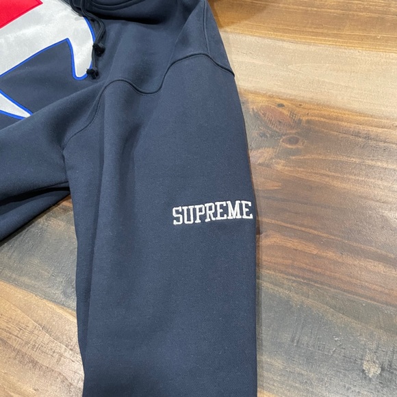 Supreme Champion satin logo hoodie - Picture 3 of 4